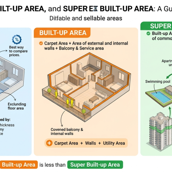 Understanding Carpet, Built-up & Super Built-up Area Before…