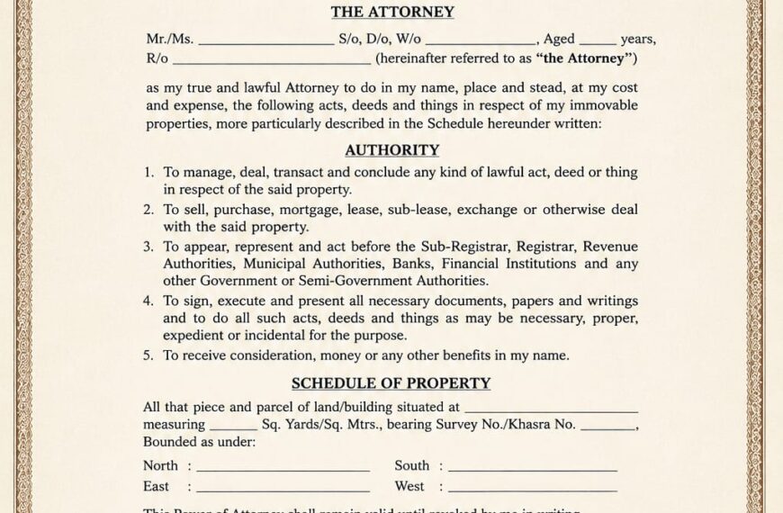 PoA in Property Transactions: Legal Authority, Risks, and…